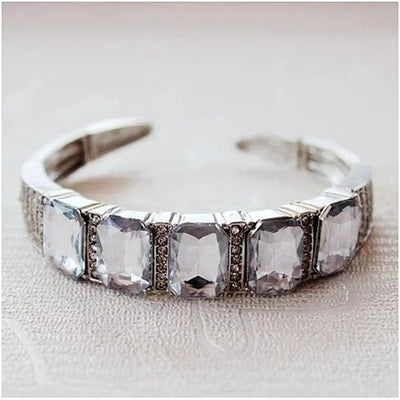 Majestic Diamond Crystal Open Ended Bracelet Vista Shops