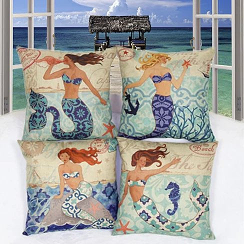 Moods Of A Mermaid Cushion Covers Vista Shops