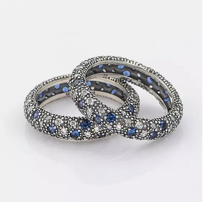 Starry Night Ring With Sapphire Crystals Vista Shops