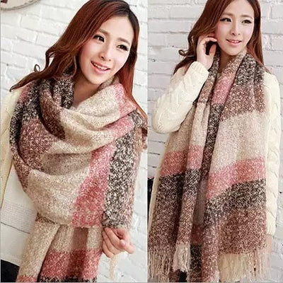 Wrap Me Softly Cotton Shawl With Fringe Vista Shops
