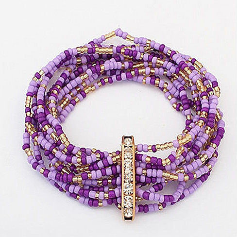 Bohemian Bead Bracelet in Springy Colors Vista Shops