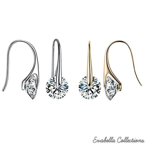 BOUTIQUE DIAMONDS - Charming Swarovski Drop Earrings Vista Shops