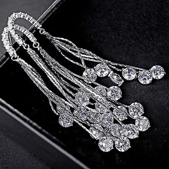 Raindrops Earrings Raining Diamond Crystals Vista Shops