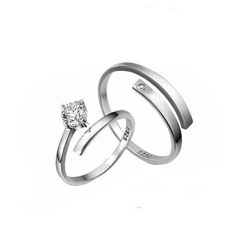 We Belong Together - Set of 2 Rings in 925 Silver Vista Shops