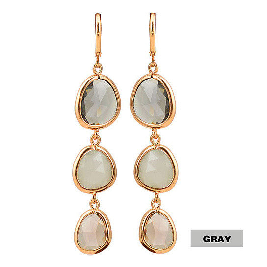 Serena Ombre Style Gem Drop Earrings Vista Shops