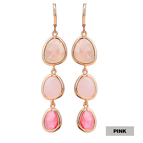 Serena Ombre Style Gem Drop Earrings Vista Shops