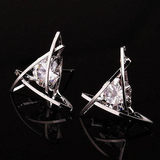 Tiki Cute Triangle Stud Earrings Vista Shops