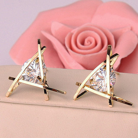 Tiki Cute Triangle Stud Earrings Vista Shops