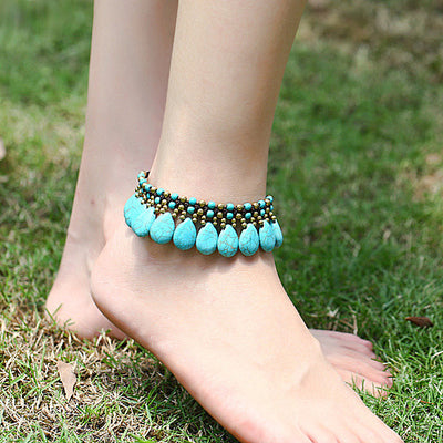 Zuni Anklets In Turquoise Vista Shops