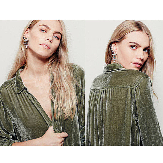 Lush Love Velvet Cocktail Tunic With Pockets Vista Shops
