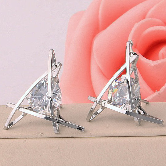 Tiki Cute Triangle Stud Earrings Vista Shops