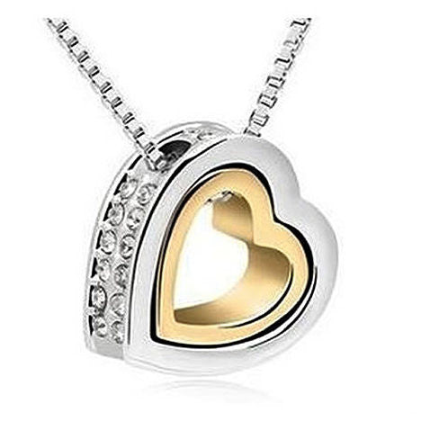 Hugging Hearts Pendant and Chain Vista Shops