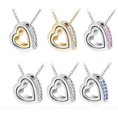 Hugging Hearts Pendant and Chain Vista Shops