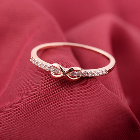 Infinite Love Ring with parade of CZ Diamonds Vista Shops