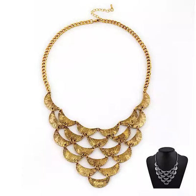 Many Moons Crescent Necklace With Antique Finish Vista Shops