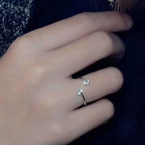 Match Made in Heaven Rings in Rose Gold and Pink Diamond Crystals Vista Shops