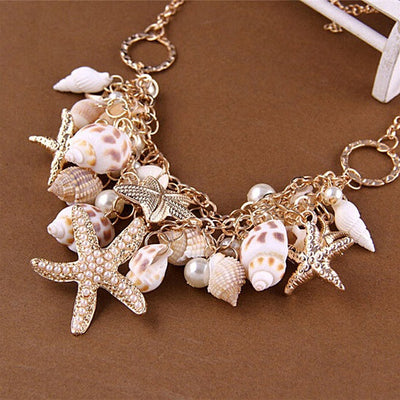 Sweet Nature Necklace With Sea Shells Vista Shops