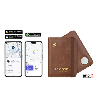 Secure + Passport Wallet with RFID & GPS Tracker Vista Shops