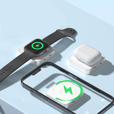 Mega Mini 3 In 1 Quality And Safety Magnetic Wireless Mega Capacity Mini Power Bank Vista Shops
