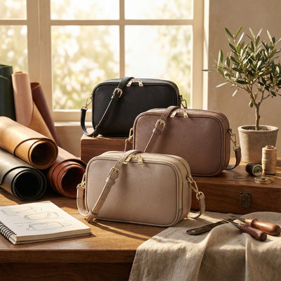 Moderna Dual-Zip Crossbody Bag for Travel and Everyday Essentials Vista