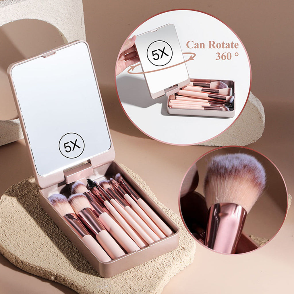 Bamboo Beauty Vanity Kit With LED Mirror Vista