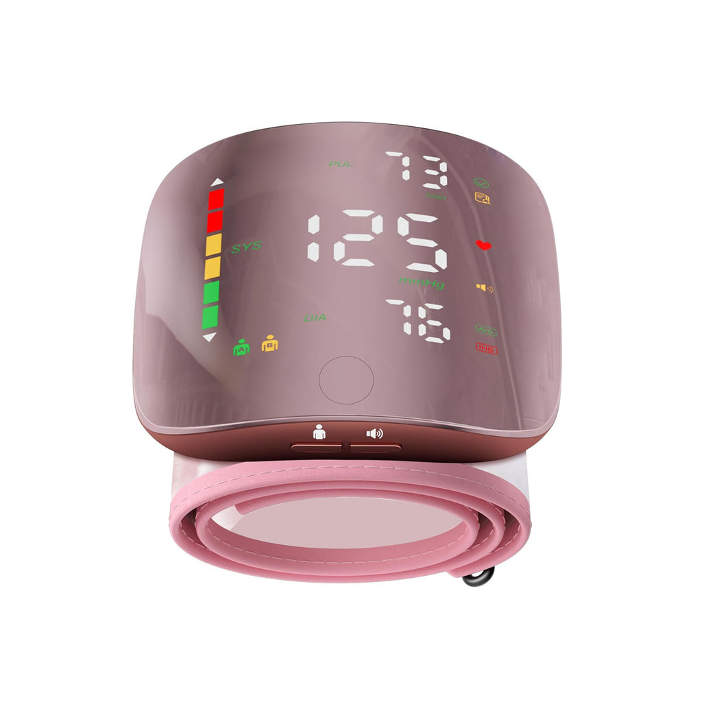 Live Well Digital Vitality Wellness Rechargeable Heart and Blood Pressure Wrist Monitor with Multi-User Memory Vista