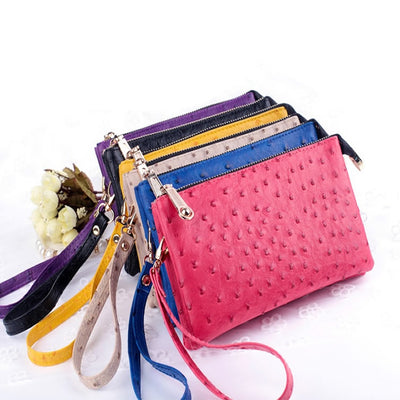 OMG OMG FAUX OSTRICH LEATHER PURSES IN 6 COLORS Vista Shops