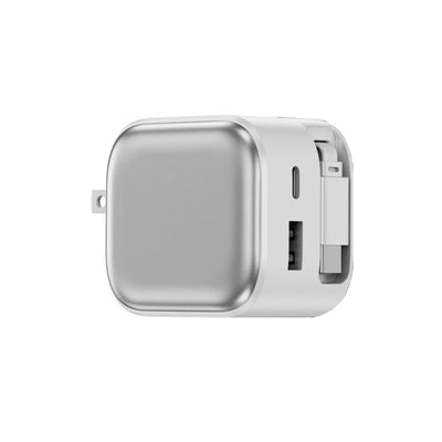 POWER LOOP Ultra-Fast 35W Retractable Wall Charger with Dual USB-C & USB Ports for All Smartphones Vista Shops