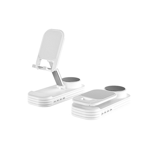Performer Pro Cell Phone Stand with Wireless Bluetooth Speaker Adjustable, Portable And HD Sound Vista Shops