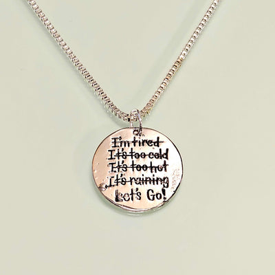 Ever Ready Motivational Pendant And Chain In 925 Silver Vista Shops