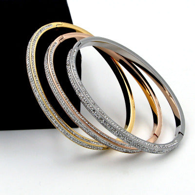 Million Bucks Bracelet in Gold Rose Gold And Silver Overlay