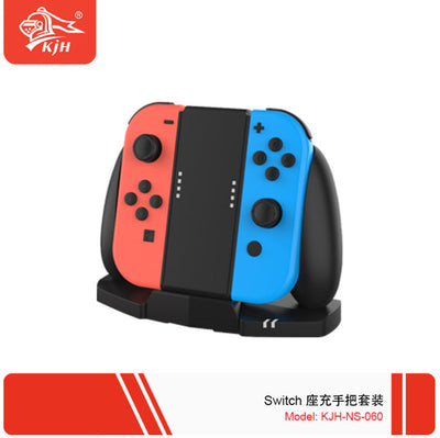 Red And Blue Hand Grip And Charging Dock Vista