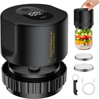Seal Smart PRO Electric Mason Jar Vacuum Sealer With LED Display Vista Shops
