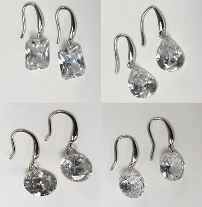 ROCK STARS Diamonds In The Sky.. Naked Drilled CZ Stones In Emerald, Pear, Oval And Round Cuts. Vista Shops