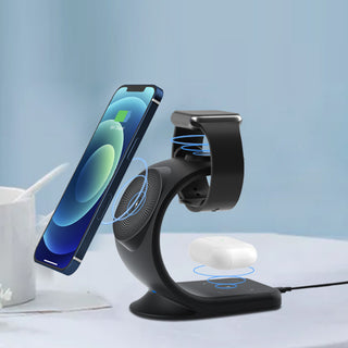 Multitasker Optimal Charging Dock 3 In 1 For iPhone, Apple Watch And Air Pods Vista Shops