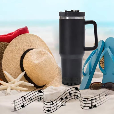 Tune Tumbler Integrated Stainless Steel Waterproof Bluetooth Speaker Vista Shops