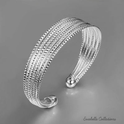 Alisa Diamond Cut Italian Design Rope Bracelet VistaShops