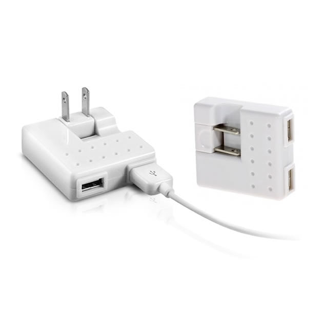 Dual Port USB with folding Power plug in. Vista Shops