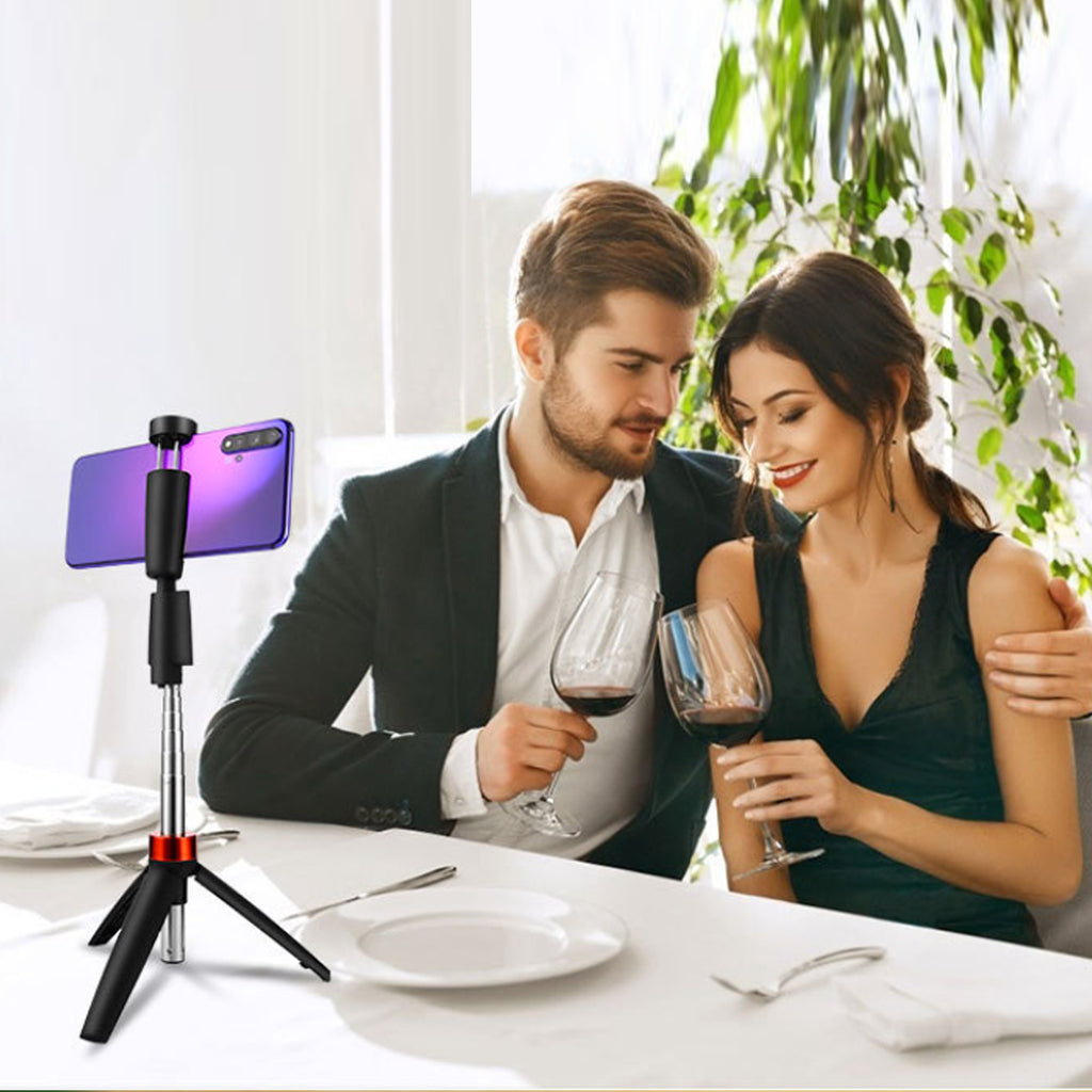 Smile Please Wireless Selfie Stick And Floor Standing Tripod With Remote Control For Any Phone Vista Shops