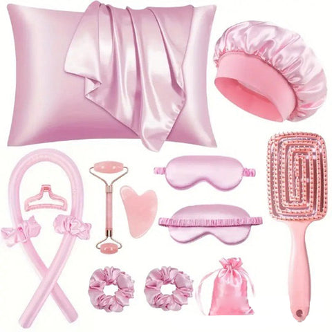 Curl and Glow Beauty Sleep DIY Ritual 15 PC Set Vista Shops