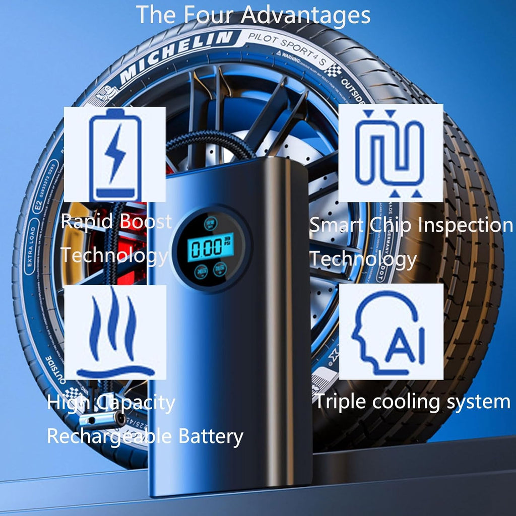 Wireless Inflatable Pump Smart Inflator Wireless Air Pump Multi -Purpose And Portable β VistaShops