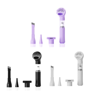 Compact Clean 4-in-1 Handheld Vacuum Pet Grooming and Dirt Remover with 3 Speeds & LCD Vista