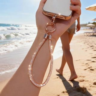 Razzle Dazzle Bling Wristlets – Sparkling Crystal Phone Straps & Keychain Charms for Everyday Glam Vista