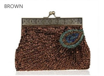 Peacock Crazy Clutch Eye-catching Ensemble In 8 Colors SHOPS