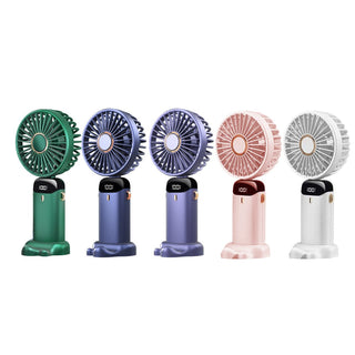 Scenti Breeze Aromatherapy Foldable Fan USB Rechargeable with Digital Display Vista