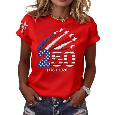 Liberty Tee Tops Celebrating 250 Years of Independence Vista