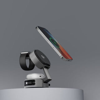 ApexCharge Station Qi2 15W Magnetic 3-in-1 Wireless Charger Vista