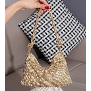 Bridal Sparkle Crystal Knot Evening Bag Vista