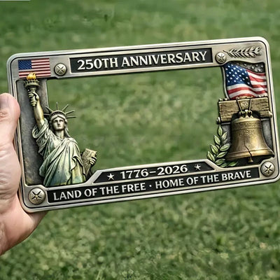Patriot Legacy 250th Commemorative American Indepenedence Car Plate Holder Vista