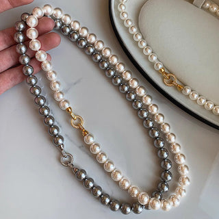 Deep Sea Lustrous Pearls Choker Necklace Vista